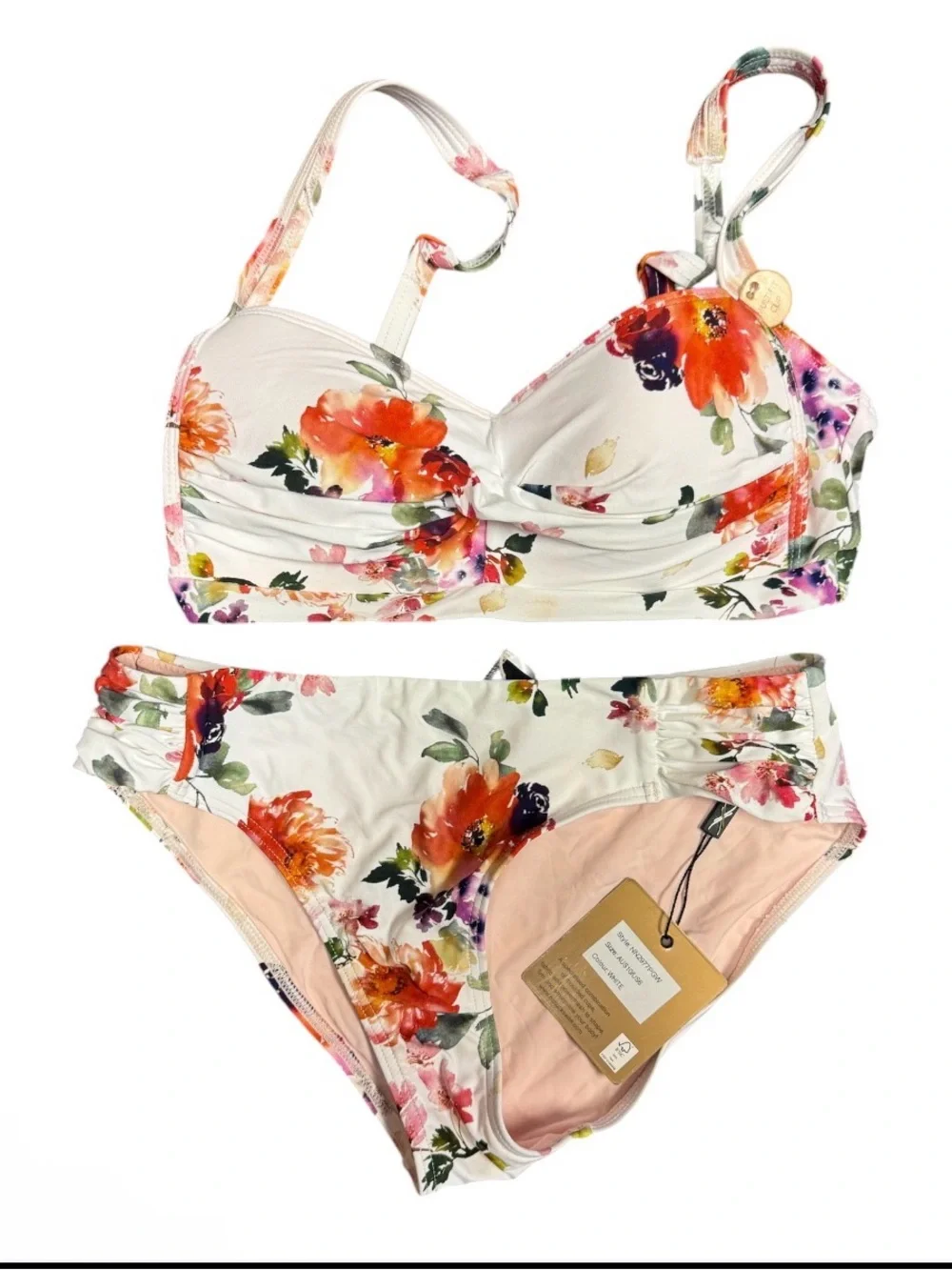 Nip Tuck Floral Bikini Set-Multu Floral Top & Bottom NWT Size 6 - Picture 2 of 7